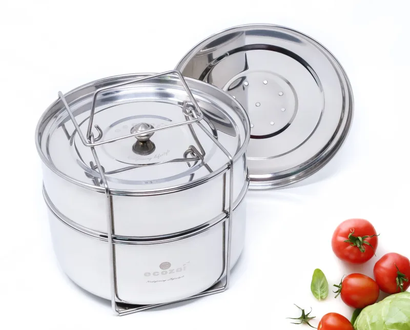 Bacs de cuisson pour Instant Pot, 2 niveaux pour autocuiseurs 6 Qt / 8 Qt avec 5 mini-moules pour la pâtisserie