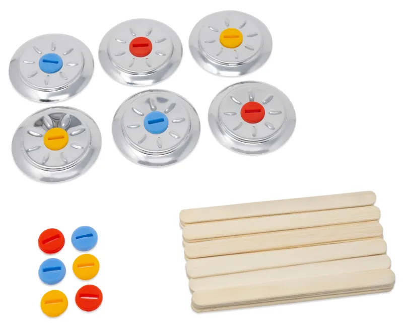 30 Reusable Bamboo Sticks + 6 Lids + 12 Silicone Seals - for Ecozoi Round Popsicle Molds
