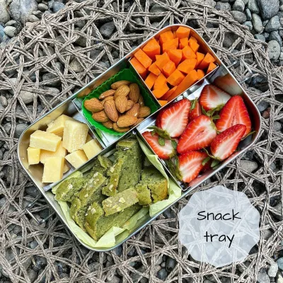Stainless Steel Lid for 1 Tier 60 Oz Lunch Box with Removable Divider