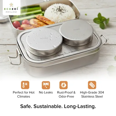 Stainless Steel Ice Packs For Lunch Bags and Coolers, 2 Pack Round Shape
