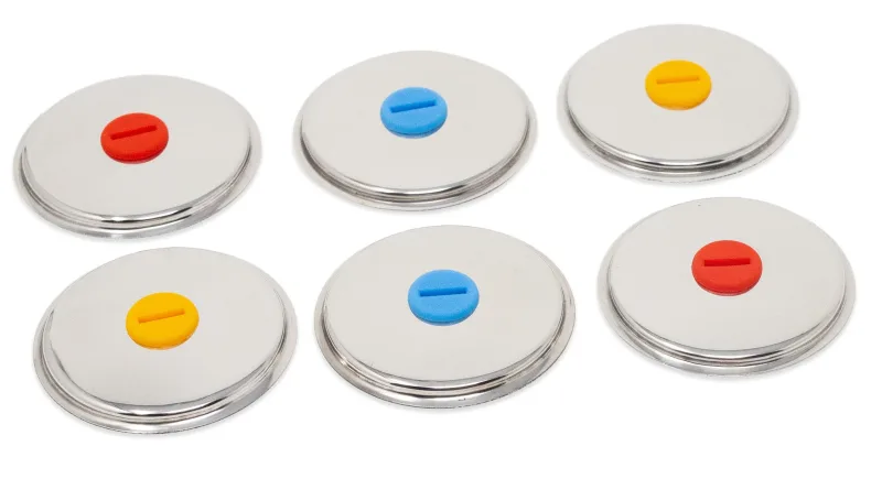 Lids for Round Popsicle Molds with Steel Sticks