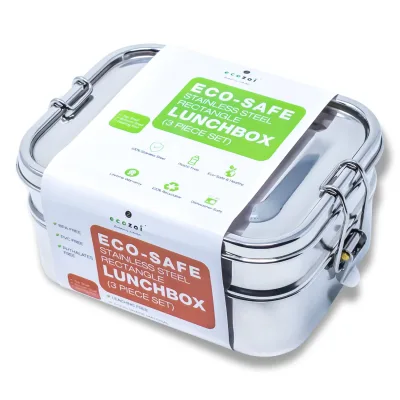 Stainless Steel Lid for 1 Tier 24 Oz, 2 Tier 60 Oz, 3 Tier 75 Oz, and 3 Compartment 24 Oz Lunch Boxes