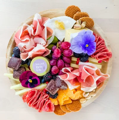 Wegwerpborden, 12" ronde palmbladborden voor charcuterie, 25 stuks